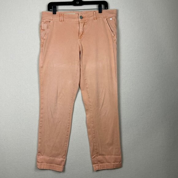 Pilcro&The Letterpress Anthropologie Hyphen Jean Pant Women 28 Peach Mauve Denim - Picture 1 of 16